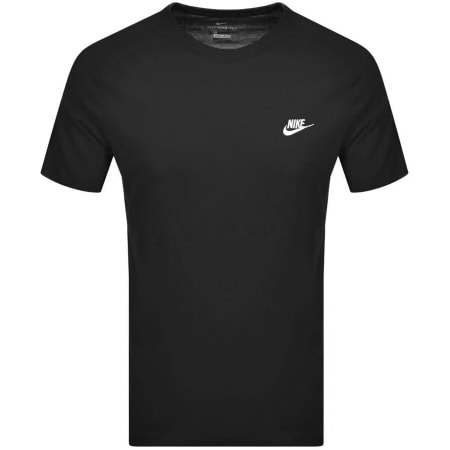 Nike Crew Neck Icon Swoosh T Shirt Black Mainline Menswear